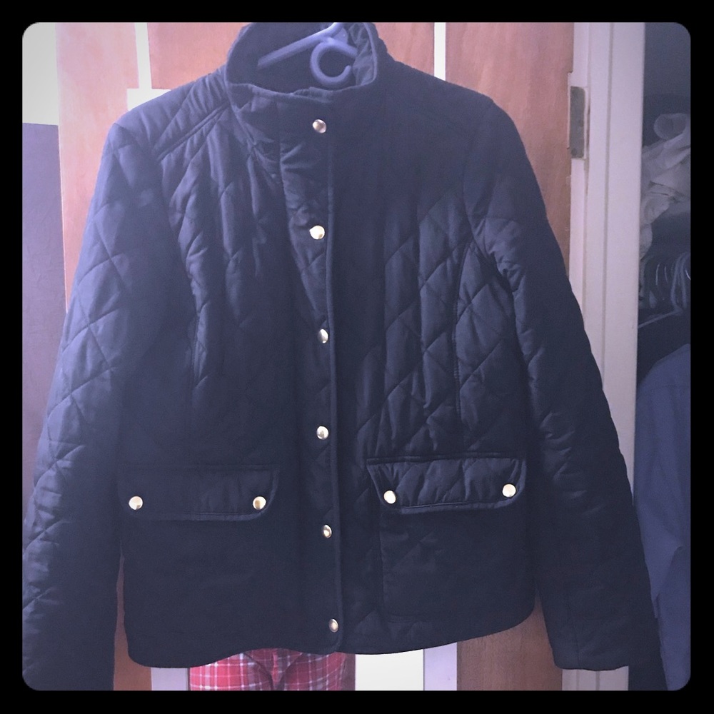 J Crew Black winter coat